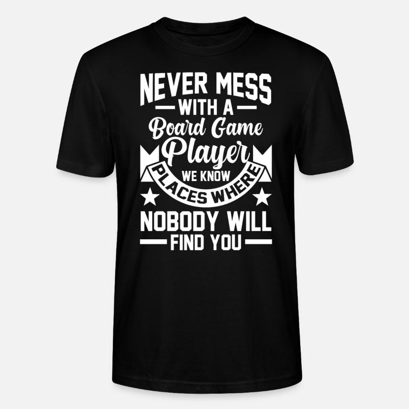 Brettspiel Brettspiele Brettspiele Geschenk - Stanley/Stella Unisex Bio-T-Shirt CRAFTER - Schwarz