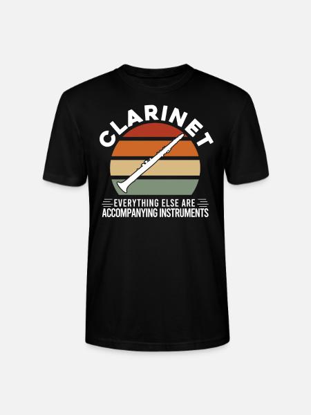 Clarinet Musician Clarinet Gift - Stanley/Stella CRAFTER Unisex Organic T-Shirt - black