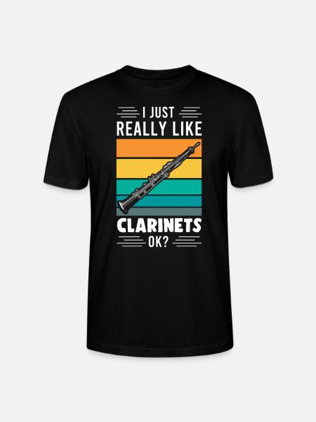Clarinet Clarinet Clarinet Player Gift - Stanley/Stella CRAFTER Unisex Organic T-Shirt - black
