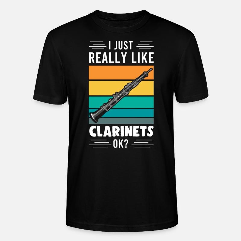 Clarinette Clarinette Clarinette Cadeau joueur - T-shirt bio CRAFTER Stanley Stella Unisexe - noir