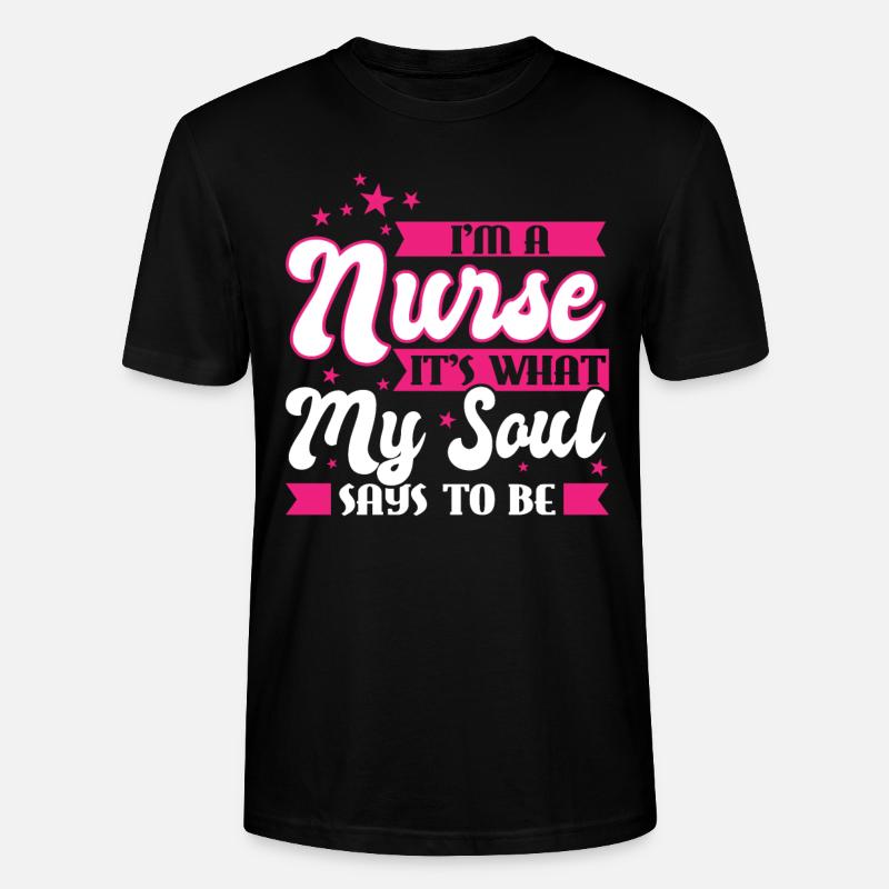 Krankenschwester Krankenschwester Geschenk - Stanley/Stella Unisex Bio-T-Shirt CRAFTER - Schwarz