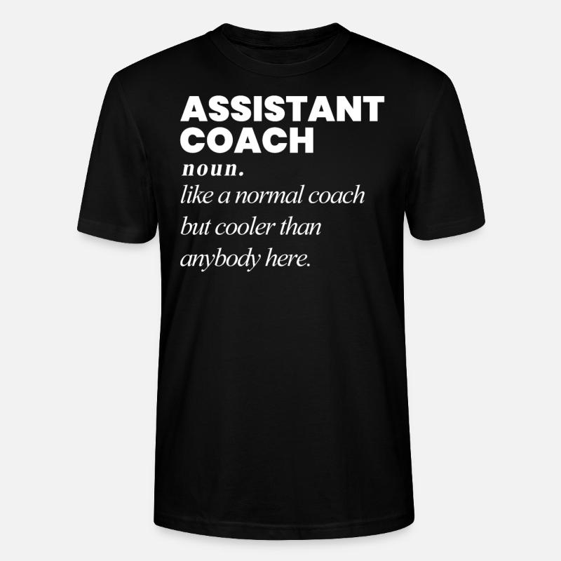 Assistenztrainer Coach Assistant Trainer - Stanley/Stella Unisex Bio-T-Shirt CRAFTER - Schwarz