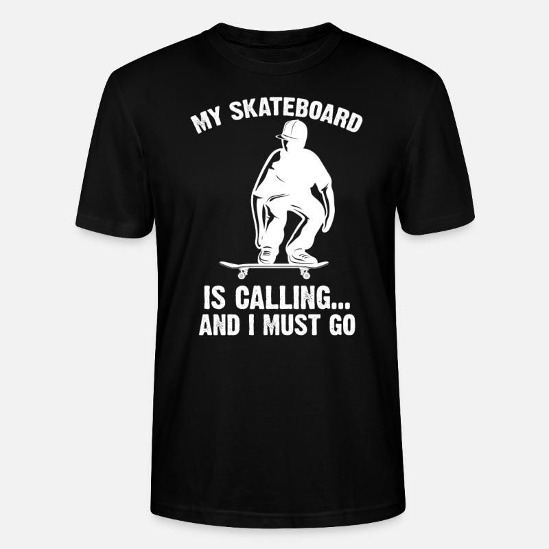 Skateboard Skateboard Skateboard Cadeau - T-shirt bio CRAFTER Stanley Stella Unisexe - noir
