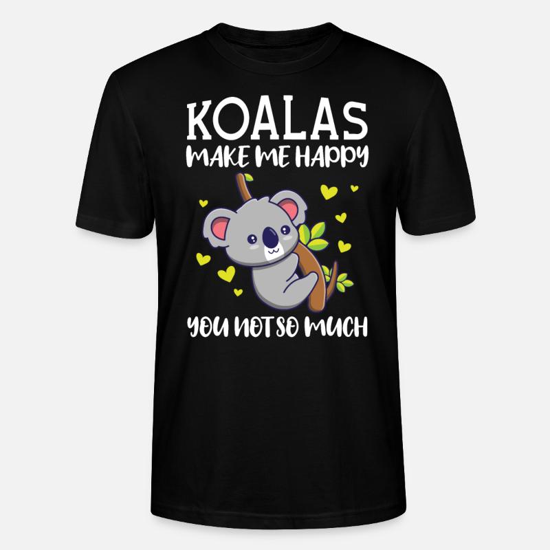 Koala Koala Koala's Gift - Stanley/Stella CRAFTER Unisex Organic T-Shirt - black