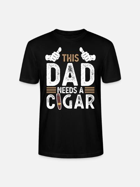 Cigar Papa Cigars Gift - Stanley/Stella CRAFTER Unisex Organic T-Shirt - black