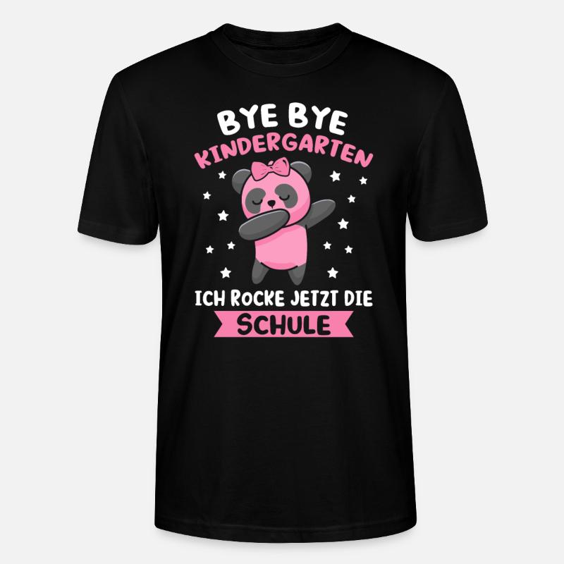 Schulanfang Schulkind Schulanfänger Geschenk - Stanley/Stella Unisex Bio-T-Shirt CRAFTER - Schwarz