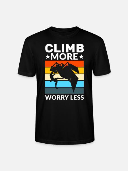 Climbing Climbing Gift - Stanley/Stella CRAFTER Unisex Organic T-Shirt - black