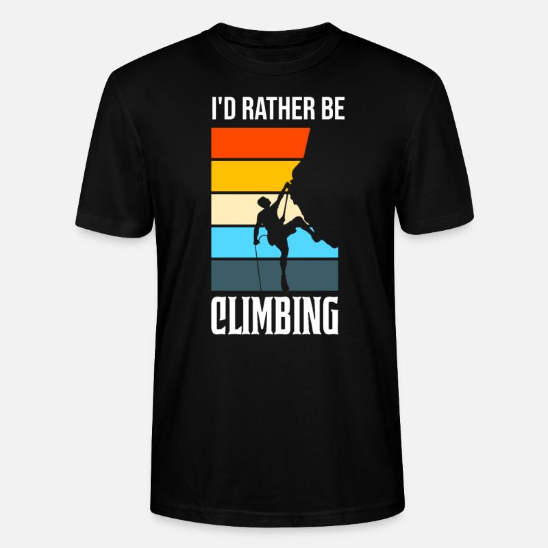 Climbing Climbing Geschenk - Stanley/Stella Unisex Bio-T-Shirt CRAFTER - Schwarz