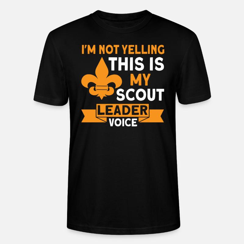 Scout Leader Scout Coach Gift - Stanley/Stella CRAFTER Unisex Organic T-Shirt - black