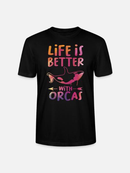Orca Orca Gift - Stanley/Stella CRAFTER Unisex Organic T-Shirt - black