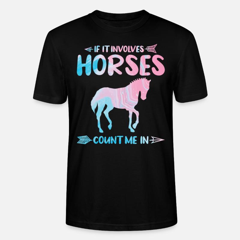 Chevaux cadeau - T-shirt bio CRAFTER Stanley Stella Unisexe - noir
