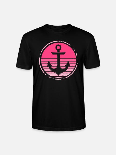 Anchor Ship Sailing Gift - Stanley/Stella CRAFTER Unisex Organic T-Shirt - black