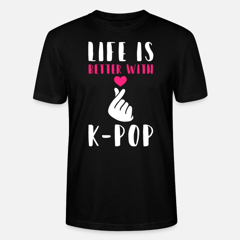 K-Pop K-Pop Gift - Stanley/Stella CRAFTER Unisex Organic T-Shirt - black