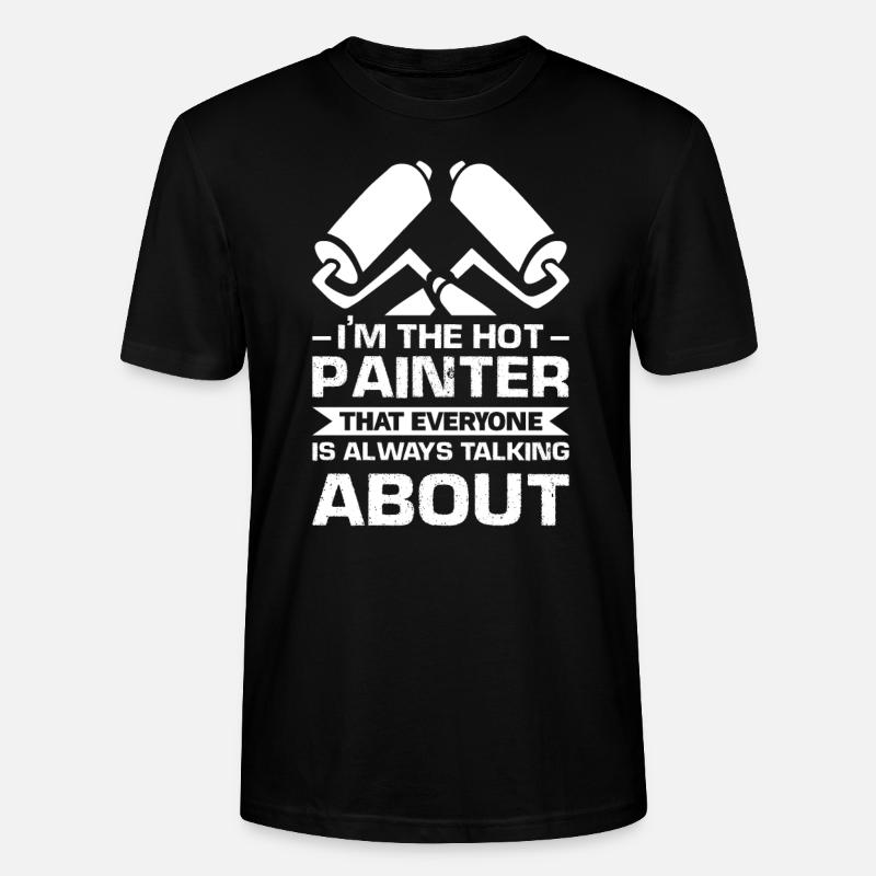 Maler Maler Maler Geschenk - Stanley/Stella Unisex Bio-T-Shirt CRAFTER - Schwarz
