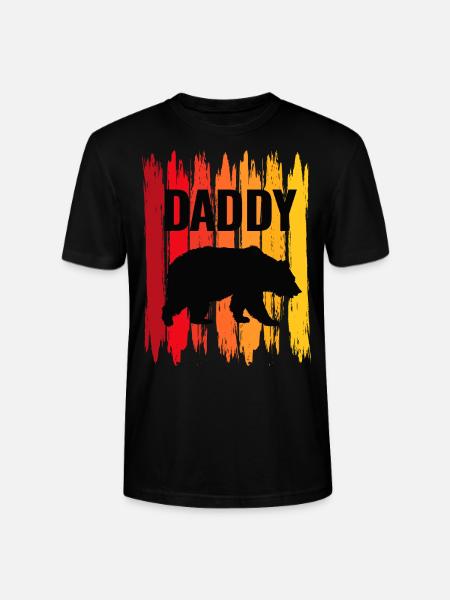 Meilleur papa ours papa daddy cool cadeau papa - T-shirt bio CRAFTER Stanley Stella Unisexe - noir