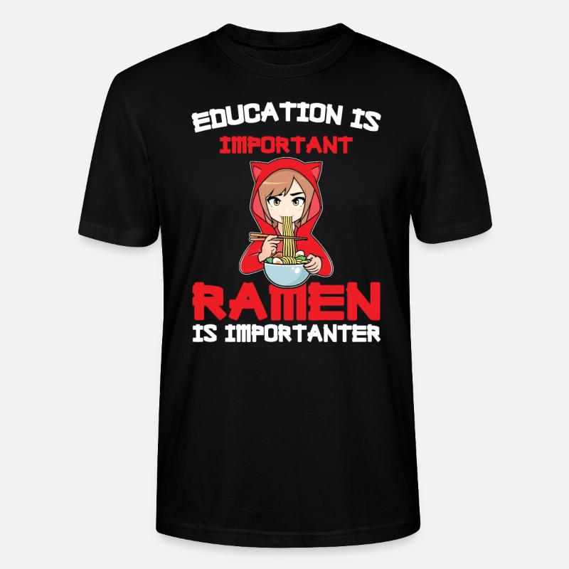 Ramen Ramen Cadeau japonais - T-shirt bio CRAFTER Stanley Stella Unisexe - noir