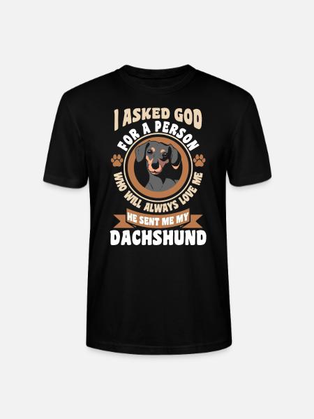 Dackel Dackel Geschenk - Stanley/Stella Unisex Bio-T-Shirt CRAFTER - Schwarz