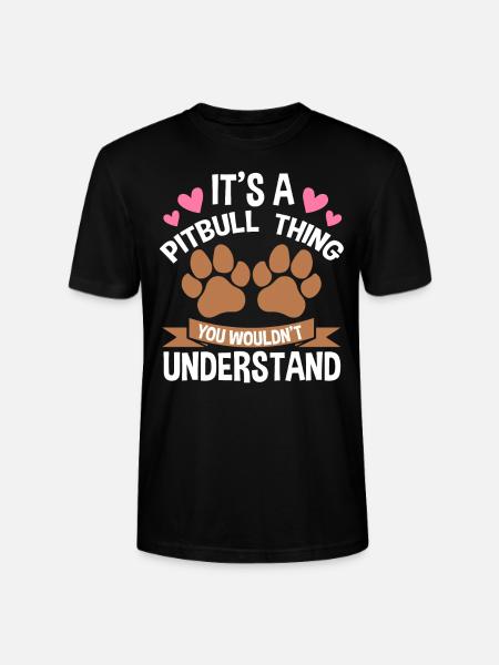 Pitbull Pitbull Dog Gift - Stanley/Stella CRAFTER Unisex Organic T-Shirt - black