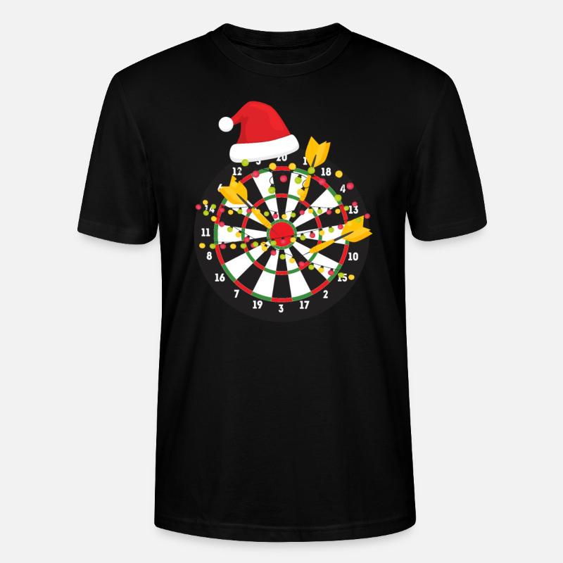 Fléchettes Cadeau de Noël - T-shirt bio CRAFTER Stanley Stella Unisexe - noir