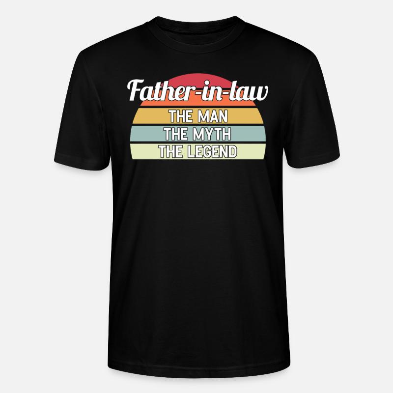 Beau-père beau-père cadeau - T-shirt bio CRAFTER Stanley Stella Unisexe - noir