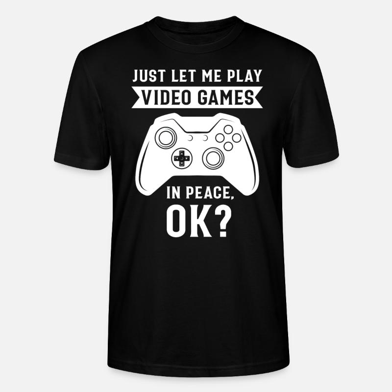 Gaming Gaming Geschenk - Stanley/Stella Unisex Bio-T-Shirt CRAFTER - Schwarz