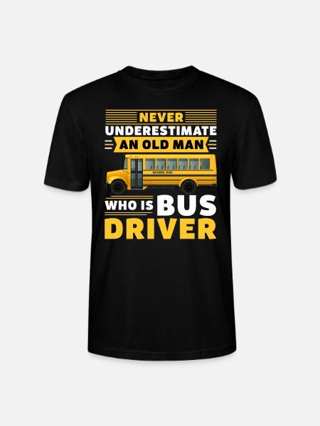 Driver Bus Driver Buses Gift - Stanley/Stella CRAFTER Unisex Organic T-Shirt - black