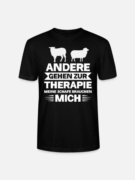 Schafe Schaf Schäfer Geschenk - Stanley/Stella Unisex Bio-T-Shirt CRAFTER - Schwarz