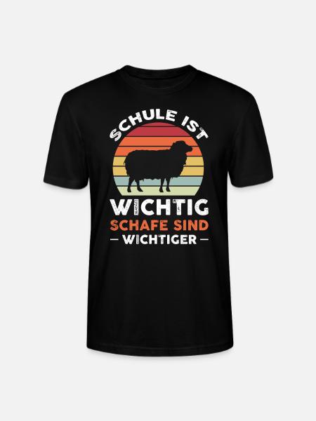 Schafe Schäfer Schaf Geschenk - Stanley/Stella Unisex Bio-T-Shirt CRAFTER - Schwarz