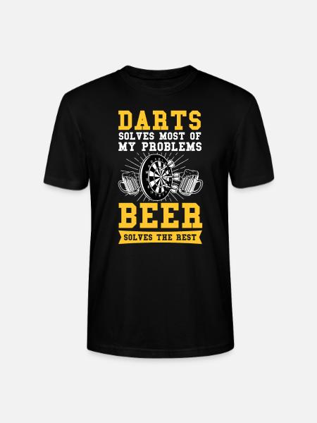Dart Dart Player Dartboard Gift - Stanley/Stella CRAFTER Unisex Organic T-Shirt - black