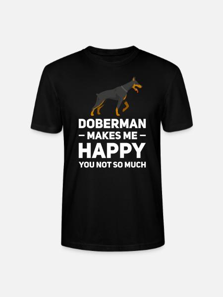Dobermann Dobermann Geschenk - Stanley/Stella Unisex Bio-T-Shirt CRAFTER - Schwarz