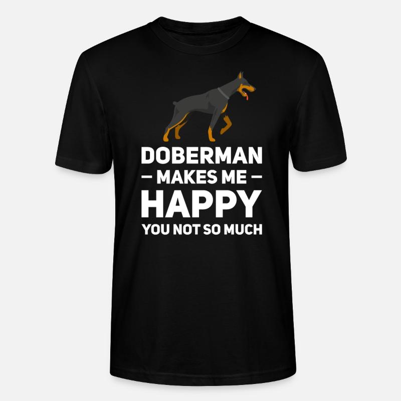 Dobermann Dobermann Geschenk - Stanley/Stella Unisex Bio-T-Shirt CRAFTER - Schwarz