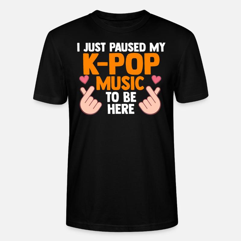 K-Pop K-Pop Gift - Stanley/Stella CRAFTER Unisex Organic T-Shirt - black