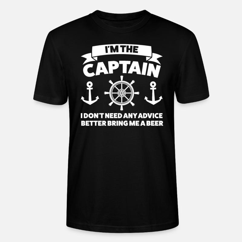 Bootskapitän Bootfahren Geschenk - Stanley/Stella Unisex Bio-T-Shirt CRAFTER - Schwarz