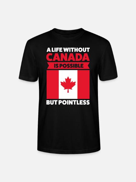 Canada Canadian Canada Gift - Stanley/Stella CRAFTER Unisex Organic T-Shirt - black