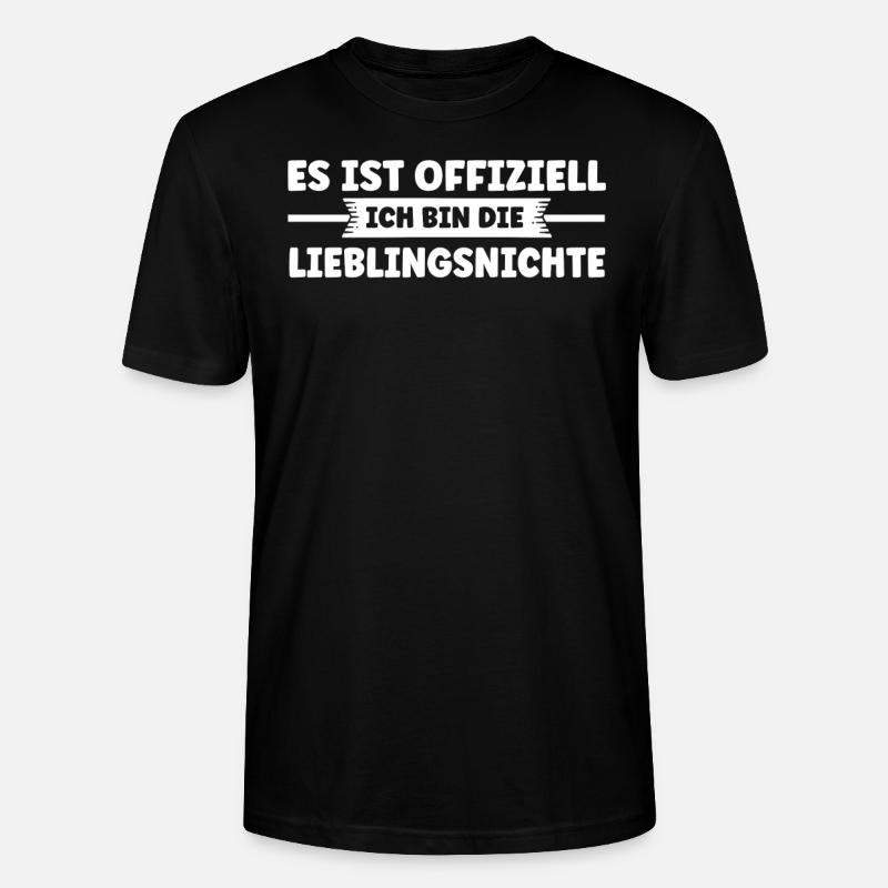 Nichte Onkel Tante Geschenk - Stanley/Stella Unisex Bio-T-Shirt CRAFTER - Schwarz