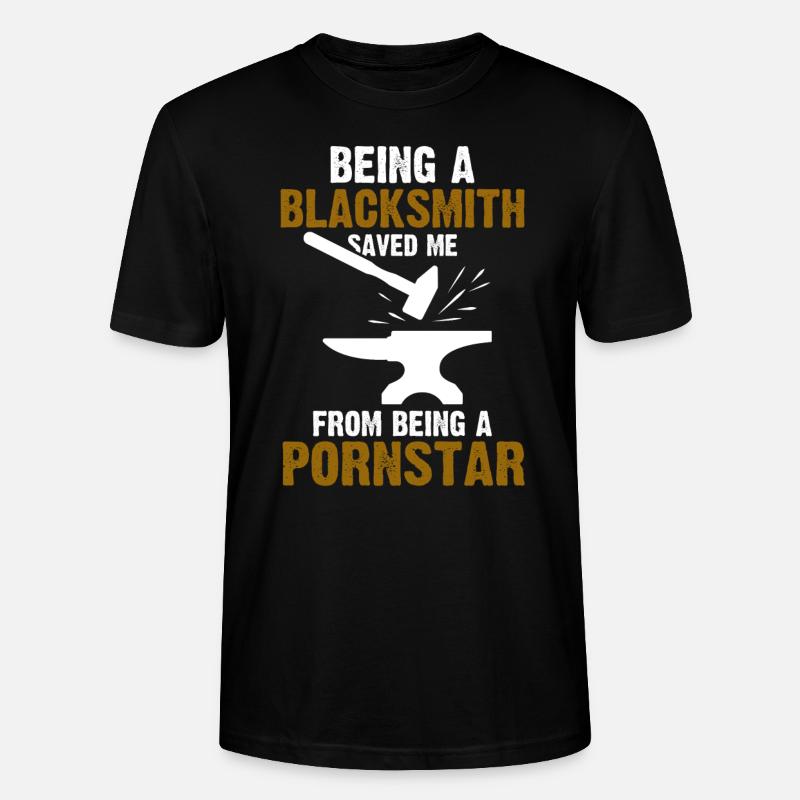 Blacksmith Blacksmith Gift - Stanley/Stella CRAFTER Unisex Organic T-Shirt - black