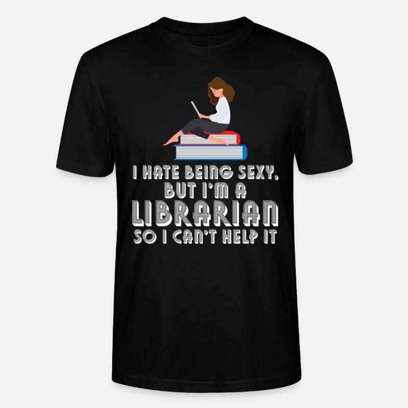Bibliothèque Bibliothécaire Bibliothèques Cadeau - T-shirt bio CRAFTER Stanley Stella Unisexe - noir