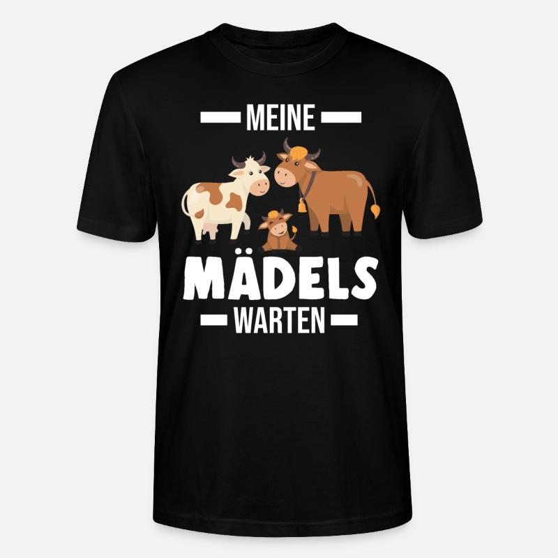 Kühe Kuh Kuh Geschenk - Stanley/Stella Unisex Bio-T-Shirt CRAFTER - Schwarz