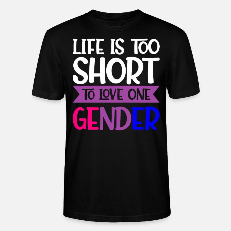 Bisexuel Bisexuel Drapeau LGBT - T-shirt bio CRAFTER Stanley Stella Unisexe - noir