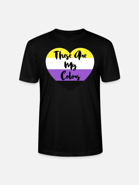 Icke-binär icke-binär flagga hbtq-gåva - Ekologisk T-shirt CRAFTER unisex från Stanley/Stella - svart
