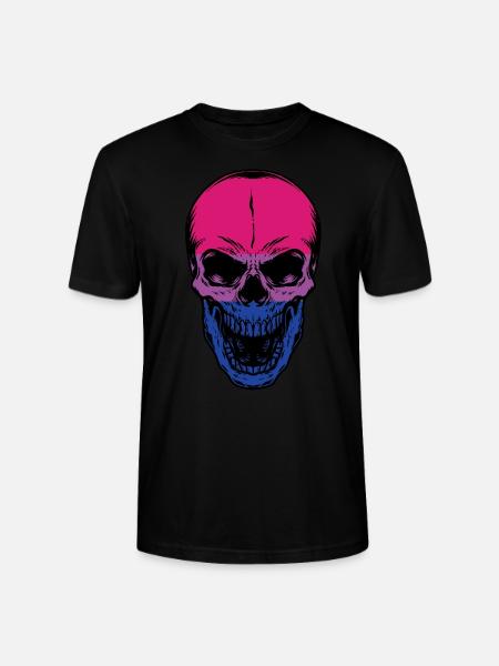 Bisexual skull Bisexual skull - Stanley/Stella CRAFTER Unisex Organic T-Shirt - black