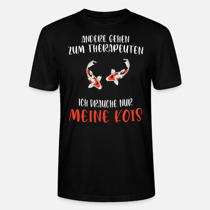 Kois Fisch Koifisch Geschenk - Stanley/Stella Unisex Bio-T-Shirt CRAFTER - Schwarz