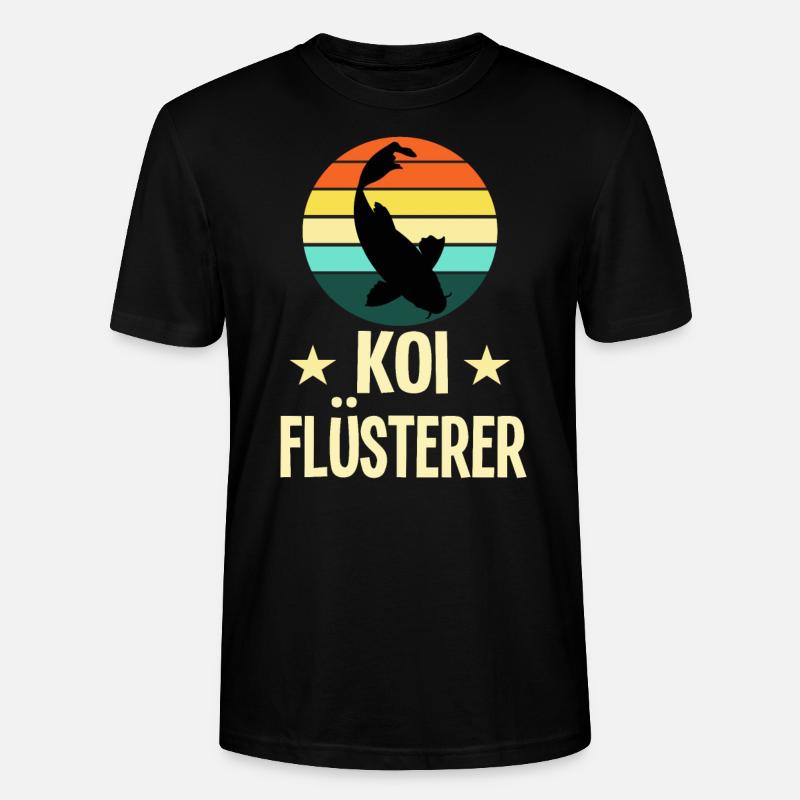 Kois Flüsterer Koi Besitzer Geschenk - Stanley/Stella Unisex Bio-T-Shirt CRAFTER - Schwarz