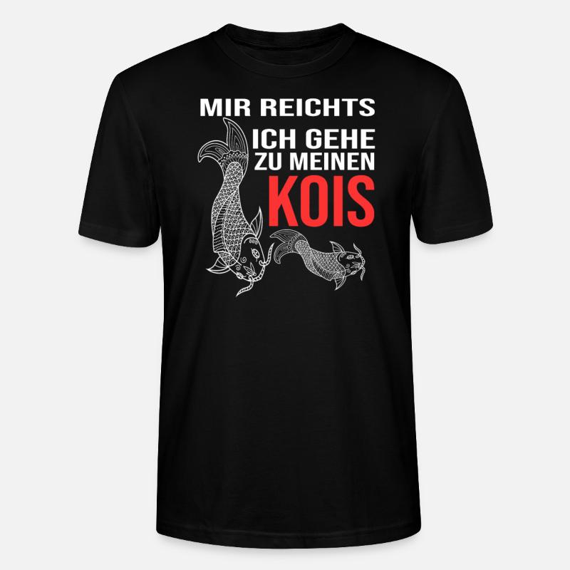 Kois Fisch Koifisch Geschenk - Stanley/Stella Unisex Bio-T-Shirt CRAFTER - Schwarz
