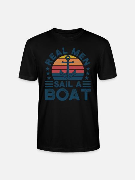 Captain Captains Boating Gift - Stanley/Stella CRAFTER Unisex Organic T-Shirt - black