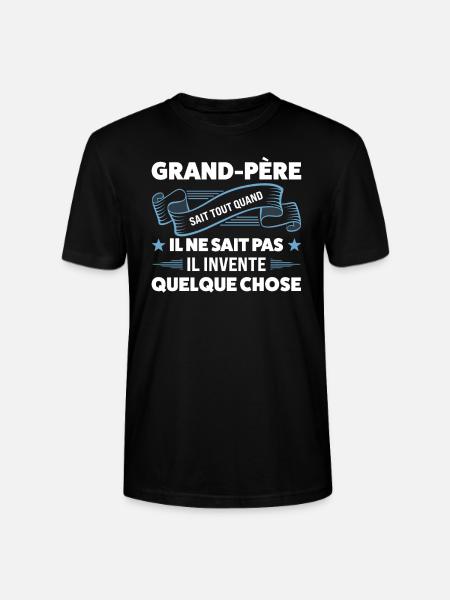 Papi Papi Famille Geschenk - Stanley/Stella Unisex Bio-T-Shirt CRAFTER - Schwarz