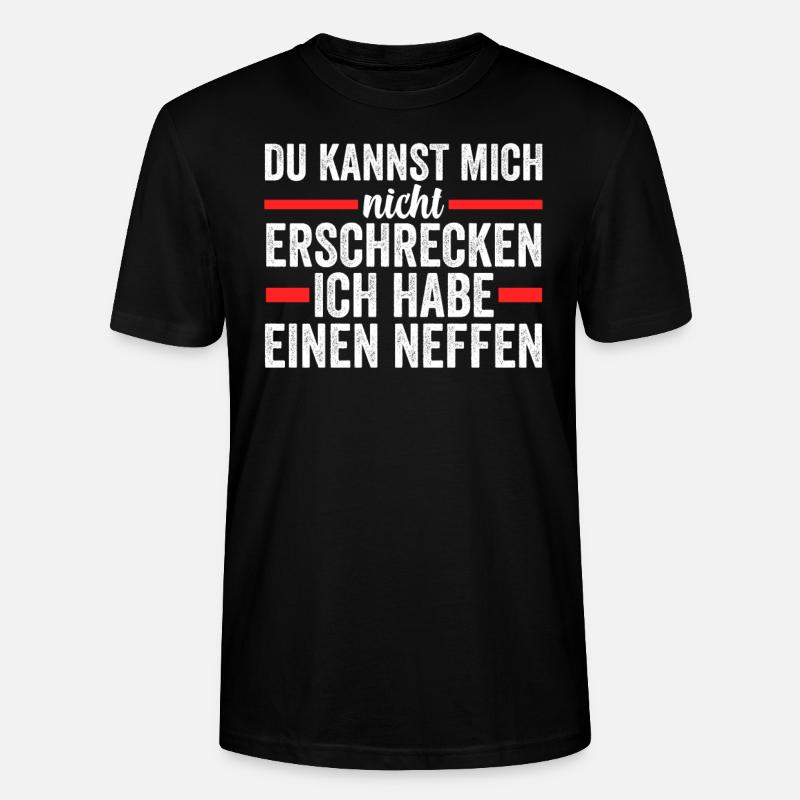 Onkel Neffe Onkels Geschenk - Stanley/Stella Unisex Bio-T-Shirt CRAFTER - Schwarz