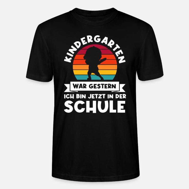 Schulkind Dabbing Schulbeginn Geschenk - Stanley/Stella Unisex Bio-T-Shirt CRAFTER - Schwarz