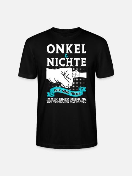 Onkel Nichte Nichten Geschenk - Stanley/Stella Unisex Bio-T-Shirt CRAFTER - Schwarz