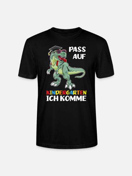 Kindergarten Dinosaurier Kindergartenanfänger - Stanley/Stella Unisex Bio-T-Shirt CRAFTER - Schwarz